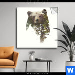 Spannbild Baer Wald No 1 Quadrat Produktvorschau mit dem Bild Bär & Wald No.1 im Format Quadrat.