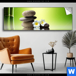 Spannbild Bambus Steine Panorama Produktvorschau mit dem Bild Bambus & Steine im Format Panorama.