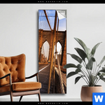 Spannbild Beruehmte Brooklyn Bridge Schmal Produktvorschau mit dem Bild Berühmte Brooklyn Bridge im Format Schmal.