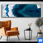 Spannbild Blauer Achat Panorama Produktvorschau mit dem Bild Blauer Achat im Format Panorama.