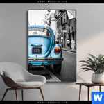 Spannbild Blauer Oldtimer Hochformat Produktvorschau mit dem Bild Blauer Oldtimer im Format Hochformat.