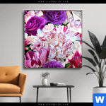 Spannbild Bluehende Pfingstrosen Quadrat Produktvorschau mit dem Bild Blühende Pfingstrosen im Format Quadrat.