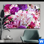 Spannbild Bluehende Pfingstrosen Querformat Produktvorschau mit dem Bild Blühende Pfingstrosen im Format Querformat.