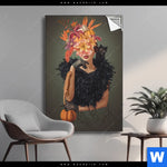 Spannbild Blumenportrait Einer Frau Hochformat Produktvorschau mit dem Bild Blumenportrait einer Frau im Format Hochformat.