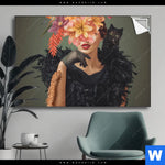 Spannbild Blumenportrait Einer Frau Querformat Produktvorschau mit dem Bild Blumenportrait einer Frau im Format Querformat.