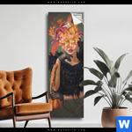 Spannbild Blumenportrait Einer Frau Schmal Produktvorschau mit dem Bild Blumenportrait einer Frau im Format Schmal.