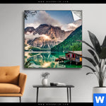 Spannbild Bootshuette Quadrat Produktvorschau mit dem Bild Bootshütte im Format Quadrat.