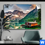 Spannbild Bootshuette Querformat Produktvorschau mit dem Bild Bootshütte im Format Querformat.