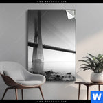 Spannbild Bruecke Am Weiten Meer Hochformat Produktvorschau mit dem Bild Brücke am weiten Meer im Format Hochformat.