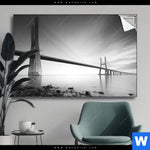 Spannbild Bruecke Am Weiten Meer Querformat Produktvorschau mit dem Bild Brücke am weiten Meer im Format Querformat.