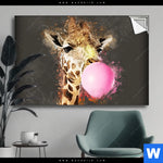Spannbild Bubble Gum Giraffe Querformat Produktvorschau mit dem Bild Bubble Gum Giraffe im Format Querformat.