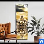 Spannbild Buddha Bei Sonnenaufgang Schmal Produktvorschau mit dem Bild Buddha bei Sonnenaufgang im Format Schmal.