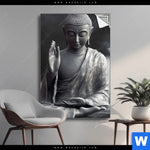 Spannbild Buddha Erleuchtung Im Dunkeln Hochformat Produktvorschau mit dem Bild Buddha - Erleuchtung im Dunkeln im Format Hochformat.