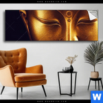 Spannbild Buddha In Harmonie Panorama Produktvorschau mit dem Bild Buddha in Harmonie im Format Panorama.