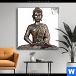 Spannbild Buddha In Lotus Pose No 2 Quadrat Produktvorschau mit dem Bild Buddha in Lotus Pose No. 2 im Format Quadrat.