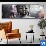 Spannbild Buddha Kosmische Gelassenheit Panorama Produktvorschau mit dem Bild Buddha - Kosmische Gelassenheit im Format Panorama.
