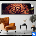 Spannbild Buddha Lotusbluete Panorama Produktvorschau mit dem Bild Buddha & Lotusblüte im Format Panorama.