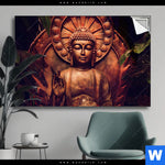 Spannbild Buddha Lotusbluete Querformat Produktvorschau mit dem Bild Buddha & Lotusblüte im Format Querformat.