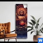 Spannbild Buddha Lotusbluete Schmal Produktvorschau mit dem Bild Buddha & Lotusblüte im Format Schmal.