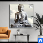 Spannbild Buddha Ruhe Des Seins Quadrat Produktvorschau mit dem Bild Buddha - Ruhe des Seins im Format Quadrat.