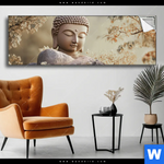 Spannbild Buddha Stille Des Seins Panorama Produktvorschau mit dem Bild Buddha - Stille des Seins im Format Panorama.