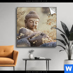 Spannbild Buddha Stille Des Seins Quadrat Produktvorschau mit dem Bild Buddha - Stille des Seins im Format Quadrat.