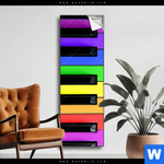 Spannbild Bunte Klaviertasten Schmal Produktvorschau mit dem Bild Bunte Klaviertasten im Format Schmal.