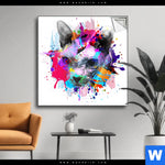 Spannbild Bunte Sphynx Weiss Quadrat Produktvorschau mit dem Bild Bunte Sphynx Weiß im Format Quadrat.