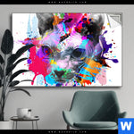 Spannbild Bunte Sphynx Weiss Querformat Produktvorschau mit dem Bild Bunte Sphynx Weiß im Format Querformat.