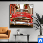 Spannbild Bunte Vintage Oldtimer Quadrat Produktvorschau mit dem Bild Bunte vintage Oldtimer im Format Quadrat.