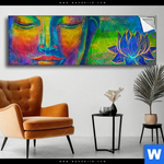Spannbild Bunter Buddha No 2 Panorama Produktvorschau mit dem Bild Bunter Buddha No.2 im Format Panorama.