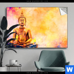 Spannbild Bunter Buddha No 3 Querformat Produktvorschau mit dem Bild Bunter Buddha No.3 im Format Querformat.