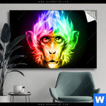 Spannbild Bunter Feuer Affe Querformat Produktvorschau mit dem Bild Bunter Feuer-Affe im Format Querformat.