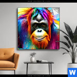 Spannbild Bunter Orang Utan Quadrat Produktvorschau mit dem Bild Bunter Orang-Utan im Format Quadrat.