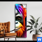 Spannbild Bunter Orang Utan Schmal Produktvorschau mit dem Bild Bunter Orang-Utan im Format Schmal.