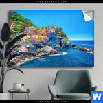 Spannbild Buntes Dorf Manarola Querformat Produktvorschau mit dem Bild Buntes Dorf Manarola im Format Querformat.