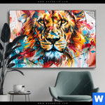 Spannbild Der Loewe Urban Style Querformat Produktvorschau mit dem Bild Der Löwe - Urban Style im Format Querformat.