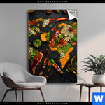 Spannbild Die Weltkarte Der Gewuerze Hochformat Produktvorschau mit dem Bild Die Weltkarte der Gewürze im Format Hochformat.