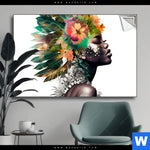 Spannbild Doppelbelichtung Portraet Einer Afrikanischen Frau Querformat Produktvorschau mit dem Bild Doppelbelichtung Porträt einer afrikanischen Frau im Format Querformat.