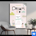 Spannbild Dream Big Eisbaer Hochformat Produktvorschau mit dem Bild Dream Big Eisbär im Format Hochformat.