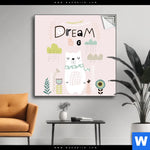 Spannbild Dream Big Eisbaer Quadrat Produktvorschau mit dem Bild Dream Big Eisbär im Format Quadrat.