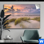Spannbild Duenen Am Nordseestrand Querformat Produktvorschau mit dem Bild Dünen am Nordseestrand im Format Querformat.