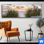Spannbild Duenen Und Abendsonne Panorama Produktvorschau mit dem Bild Dünen und Abendsonne im Format Panorama.