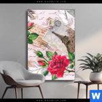 Spannbild Eifelturm Rosen Hochformat Produktvorschau mit dem Bild Eifelturm & Rosen im Format Hochformat.