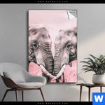 Spannbild Elefanten Harmonie In Pastell Hochformat Produktvorschau mit dem Bild Elefanten - Harmonie in Pastell im Format Hochformat.