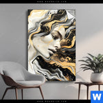 Spannbild Elegantes Gold Schwarzes Portraet Hochformat Produktvorschau mit dem Bild Elegantes gold-schwarzes Porträt im Format Hochformat.