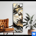 Spannbild Elegantes Gold Schwarzes Portraet Schmal Produktvorschau mit dem Bild Elegantes gold-schwarzes Porträt im Format Schmal.