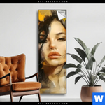 Spannbild Estelle Dynamische Portraetkunst Schmal Produktvorschau mit dem Bild Estelle - Dynamische Porträtkunst im Format Schmal.