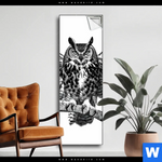 Spannbild Eule Auf Ast Schmal Produktvorschau mit dem Bild Eule auf Ast im Format Schmal.