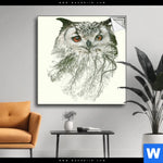 Spannbild Eule Wald No 1 Quadrat Produktvorschau mit dem Bild Eule & Wald No.1 im Format Quadrat.